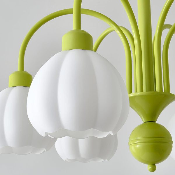 cream style pumpkin chandelier