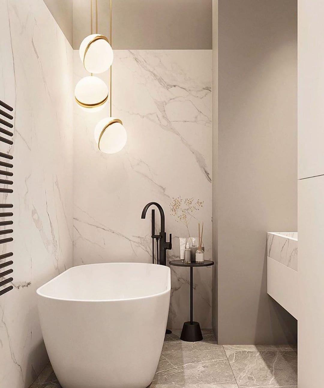 crescent pendant lamp