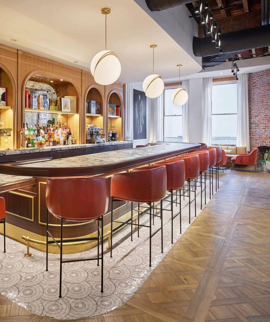 crescent pendant lamp