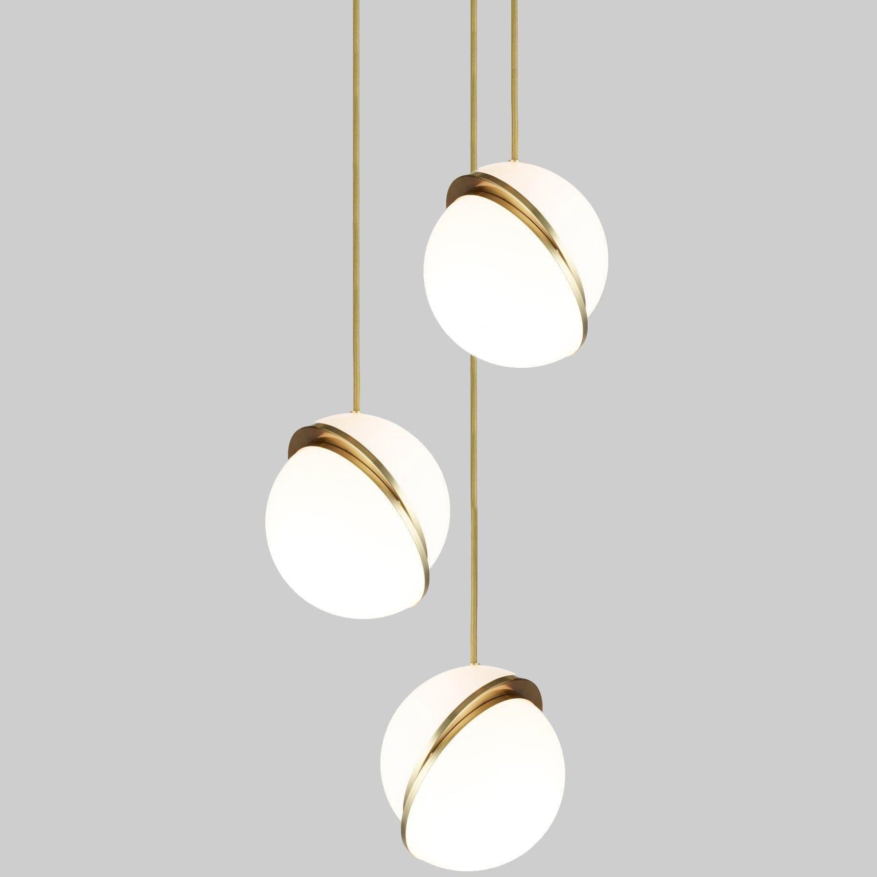 crescent pendant lamp
