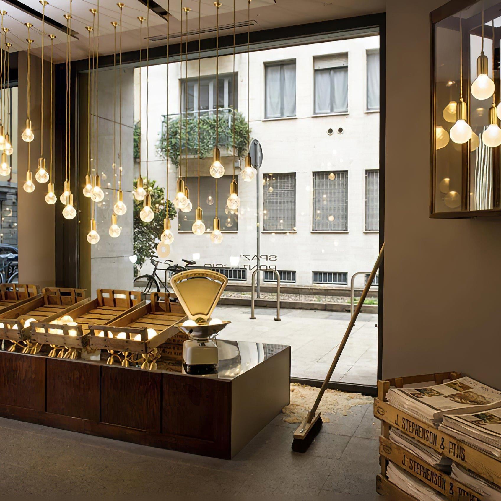 crystal bulb led pendant light