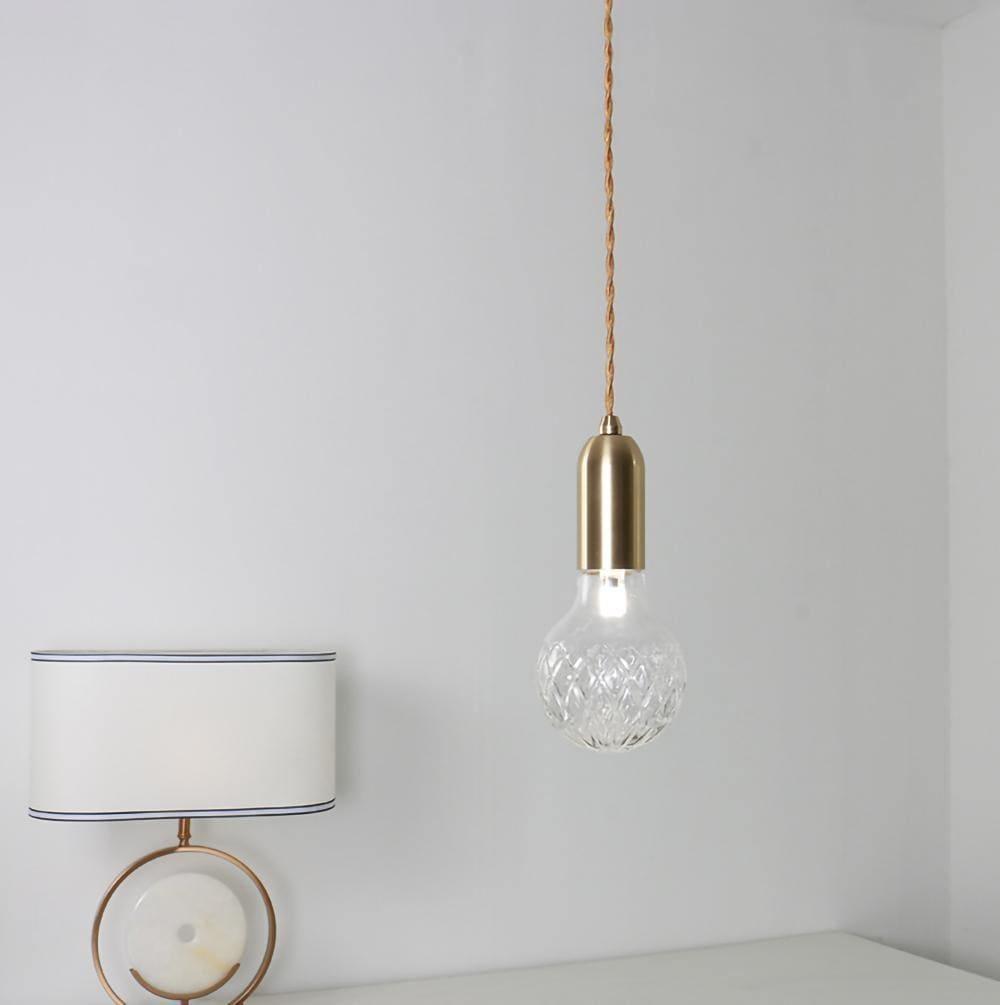 crystal bulb led pendant light