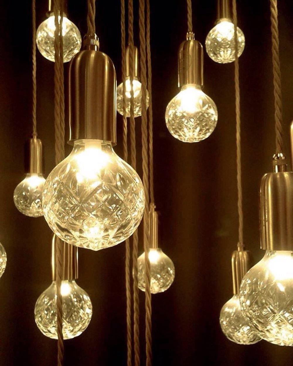 crystal bulb led pendant light