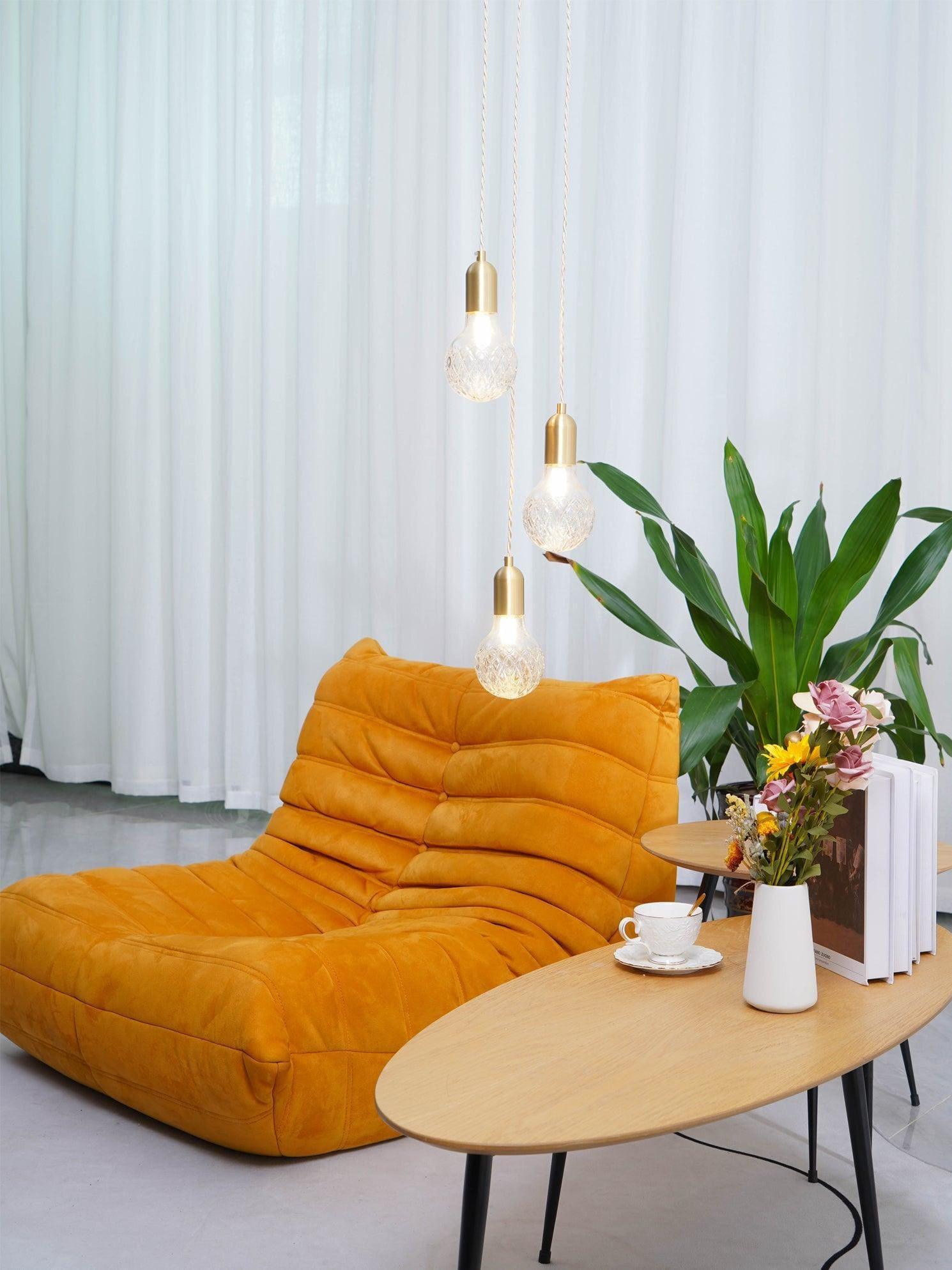 crystal bulb led pendant light