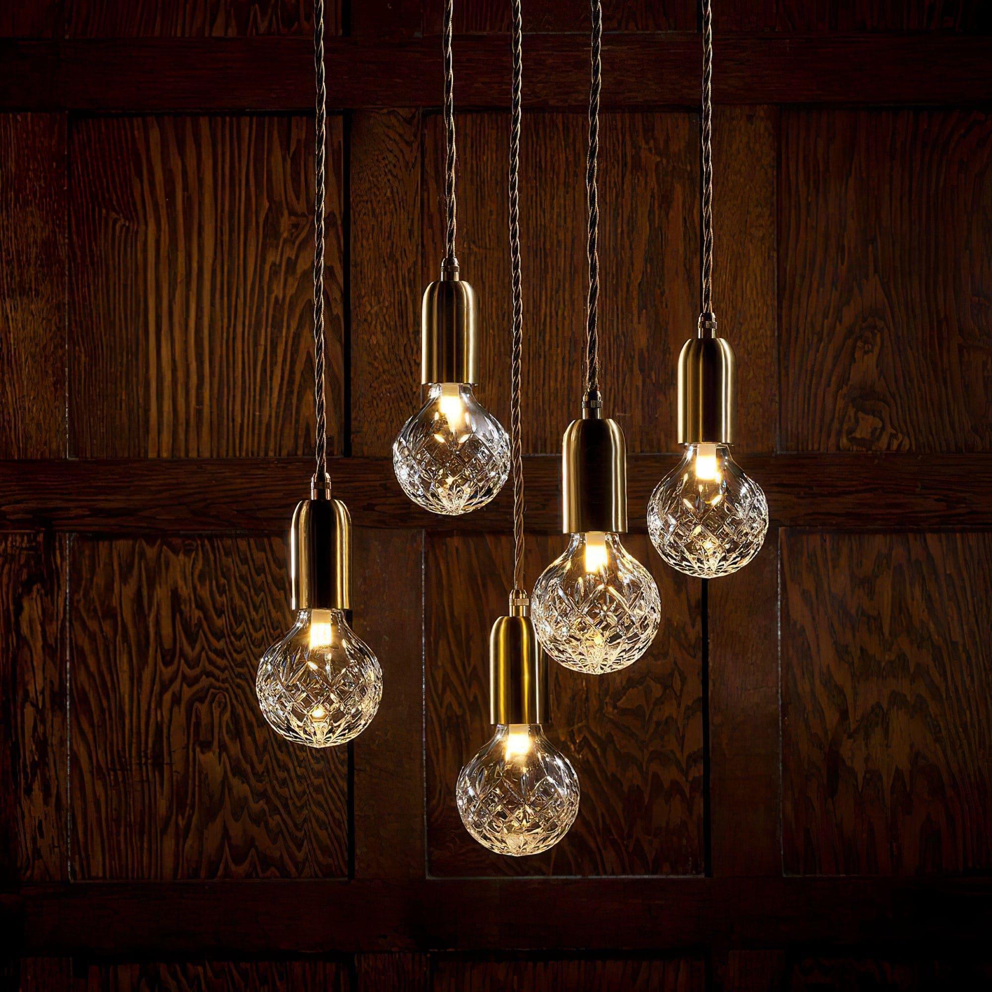 crystal bulb led pendant light