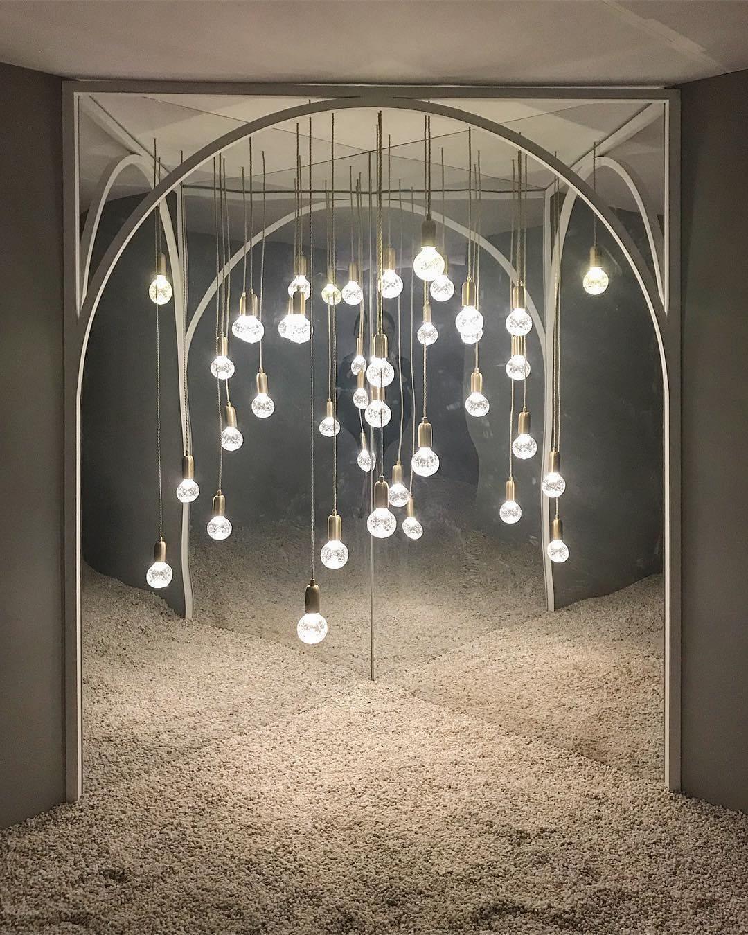 crystal bulb led pendant light