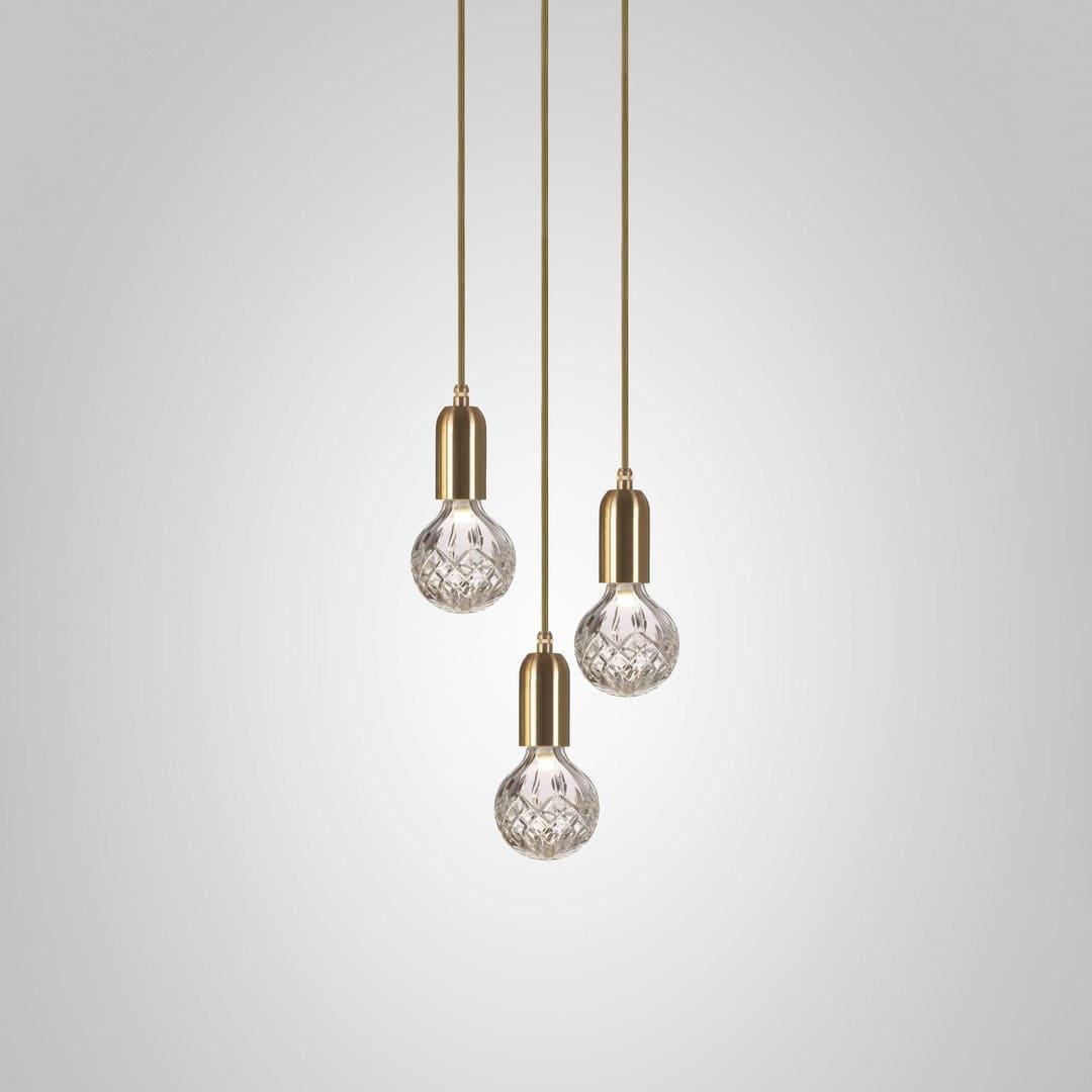 crystal bulb led pendant light
