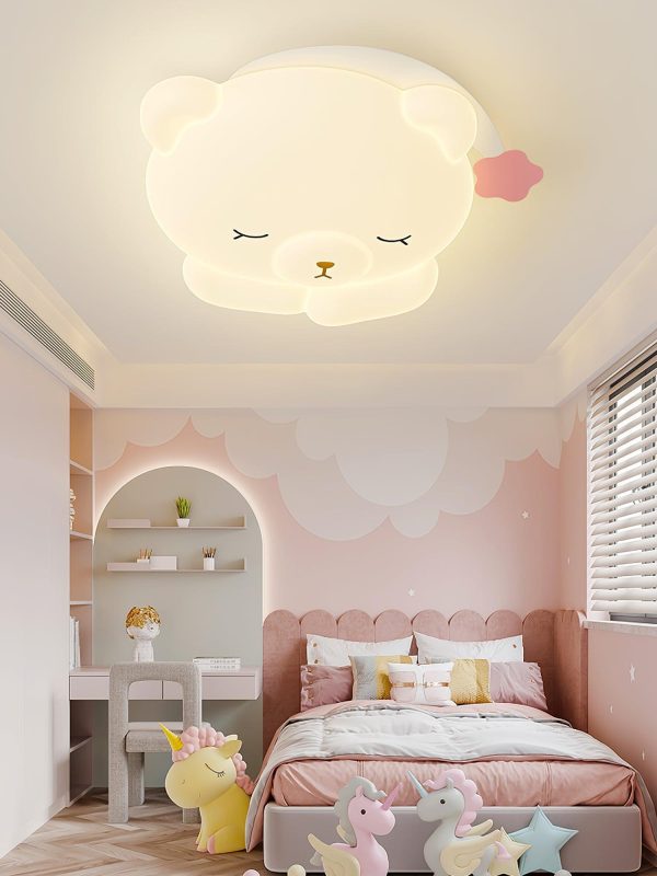 cute sleepy bear ceiling lamp