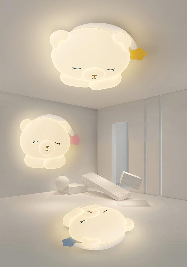 cute sleepy bear ceiling lamp