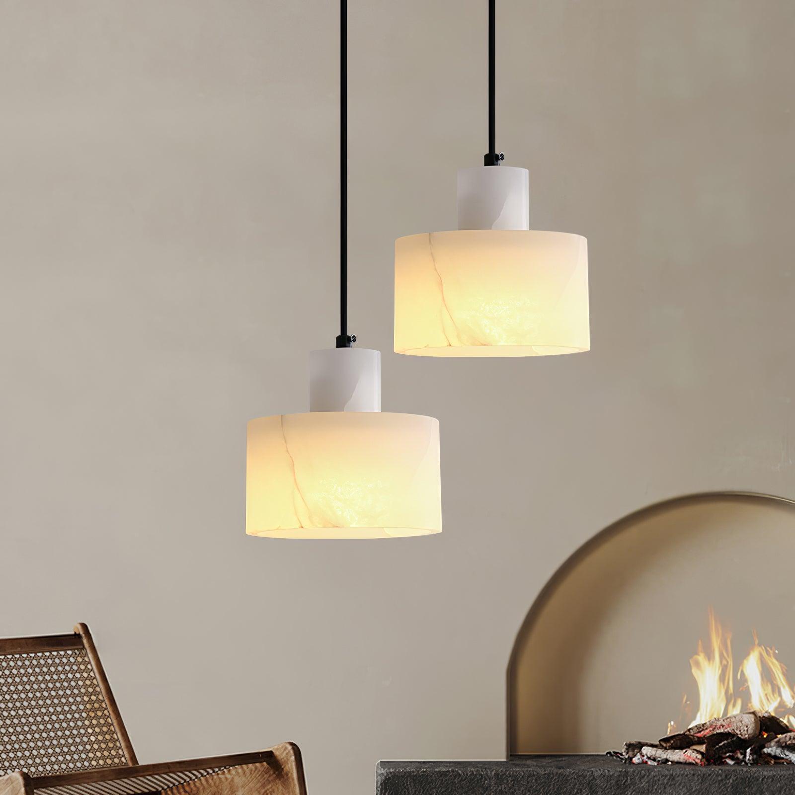 cyls alabaster pendant lamp