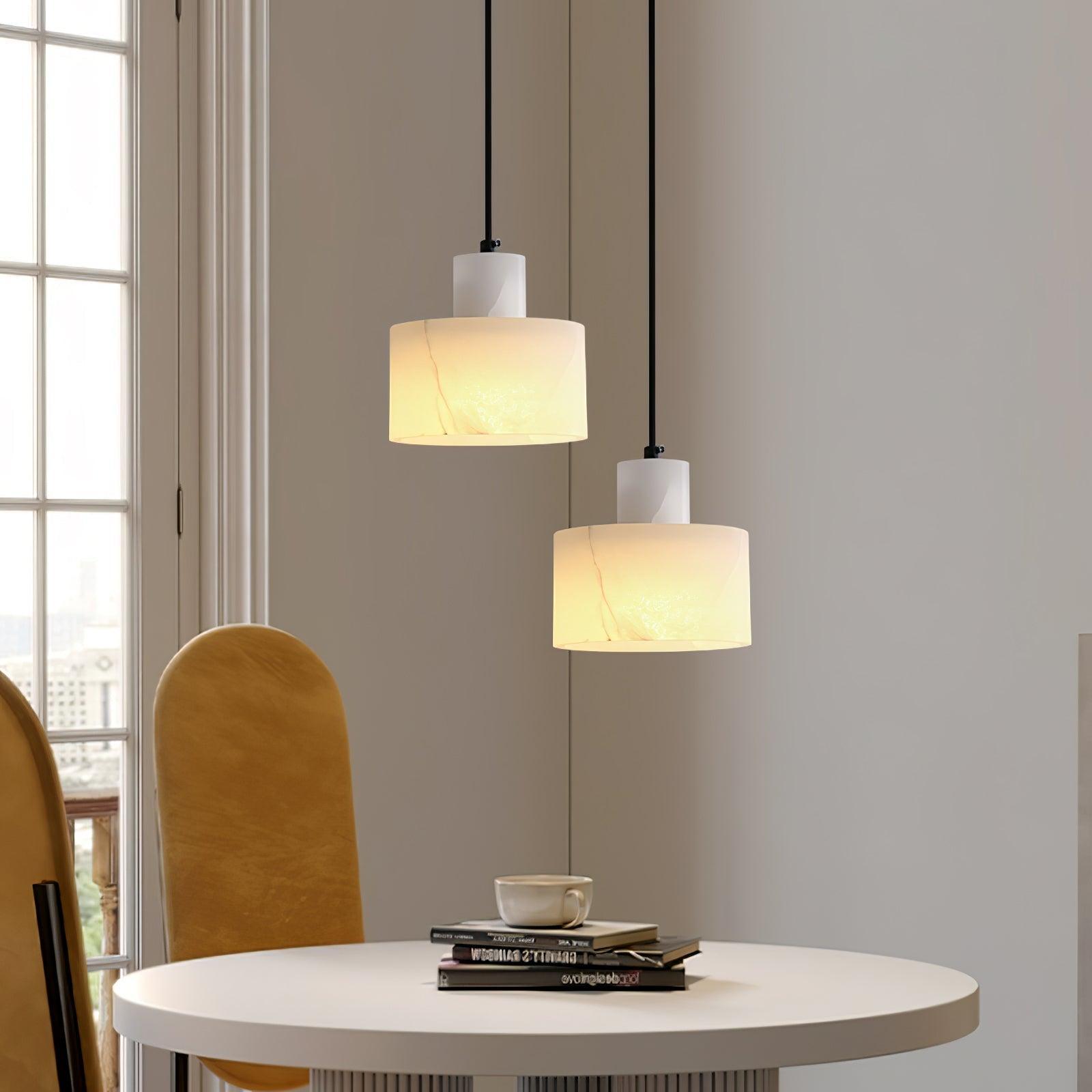 cyls alabaster pendant lamp