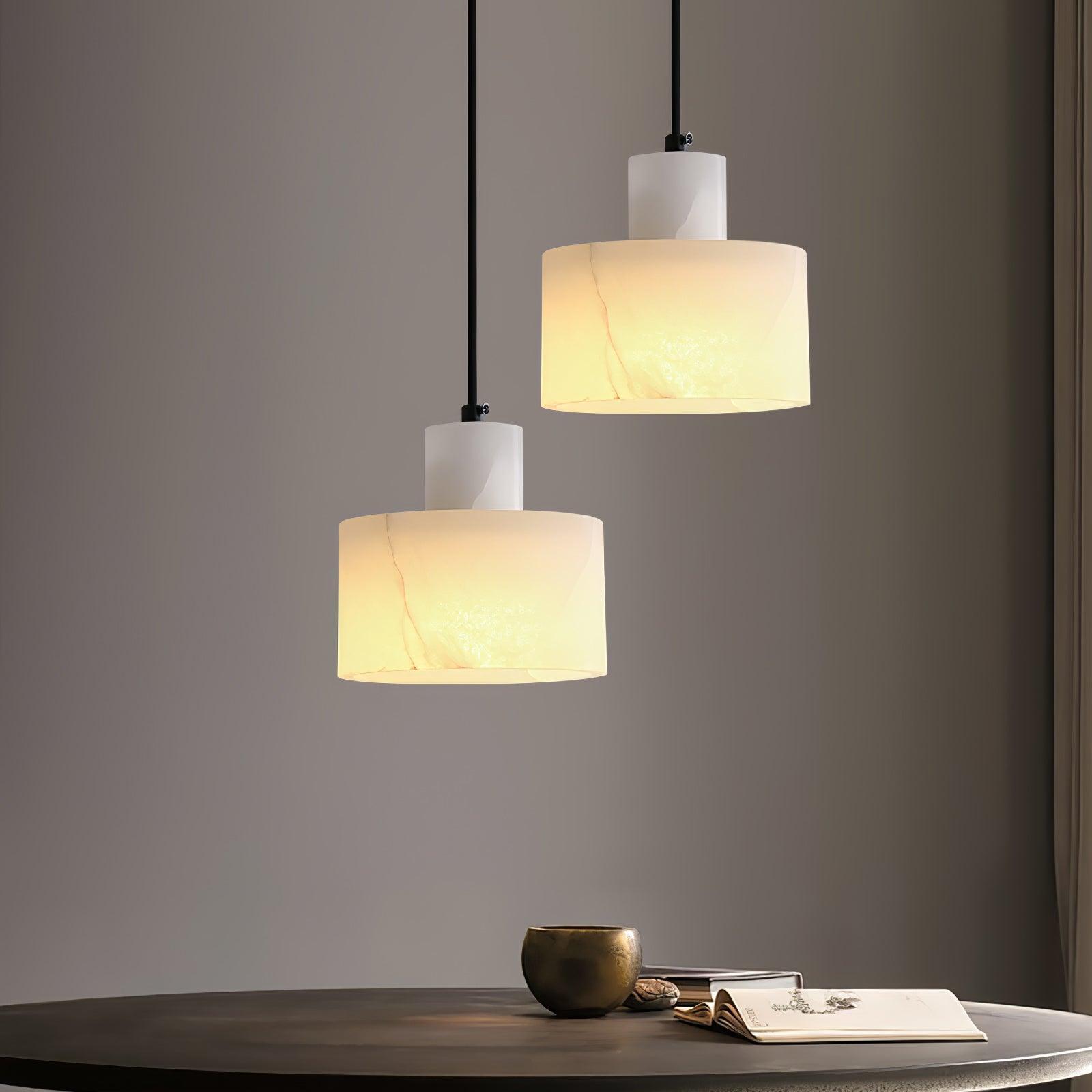 cyls alabaster pendant lamp