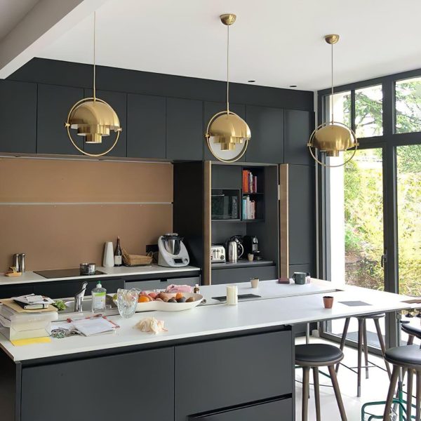 deformed ball pendant light