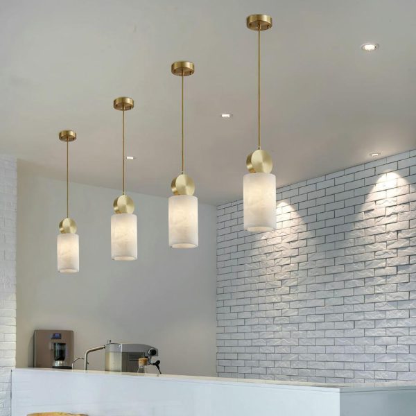 etruscan alabaster pendant light