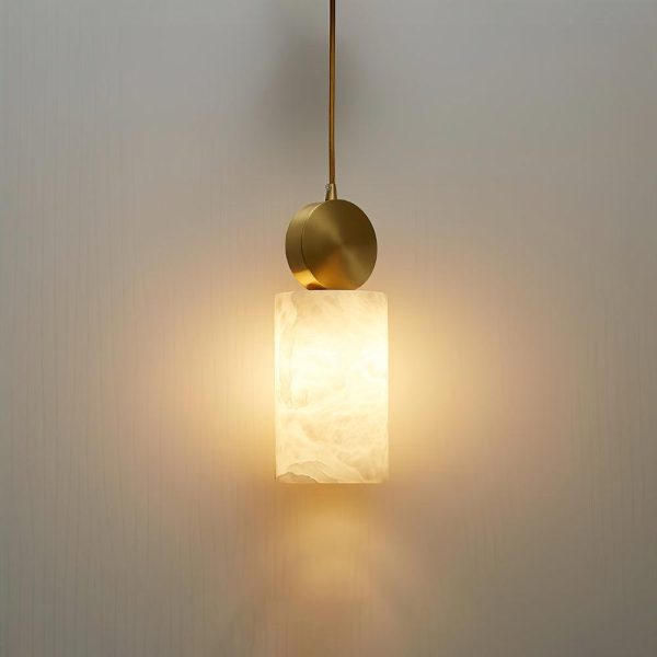 etruscan alabaster pendant light