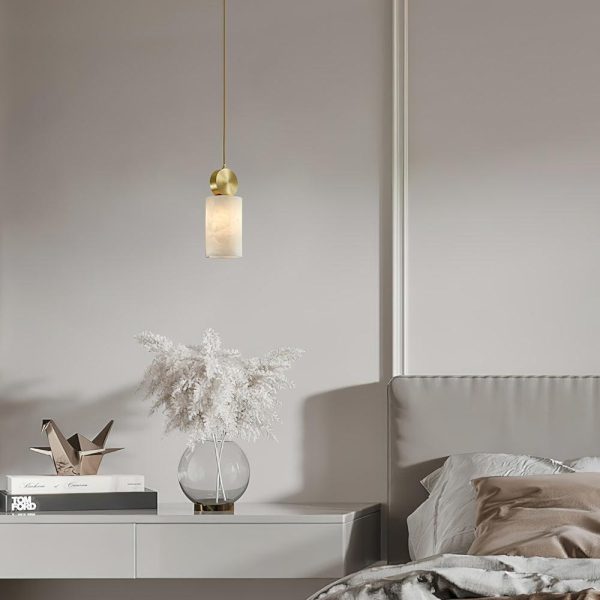 etruscan alabaster pendant light