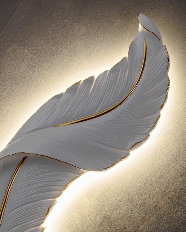 feather wall lamp