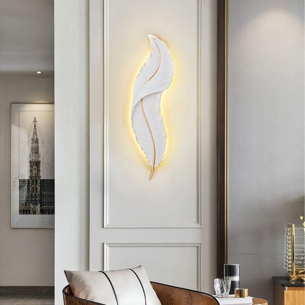 feather wall lamp