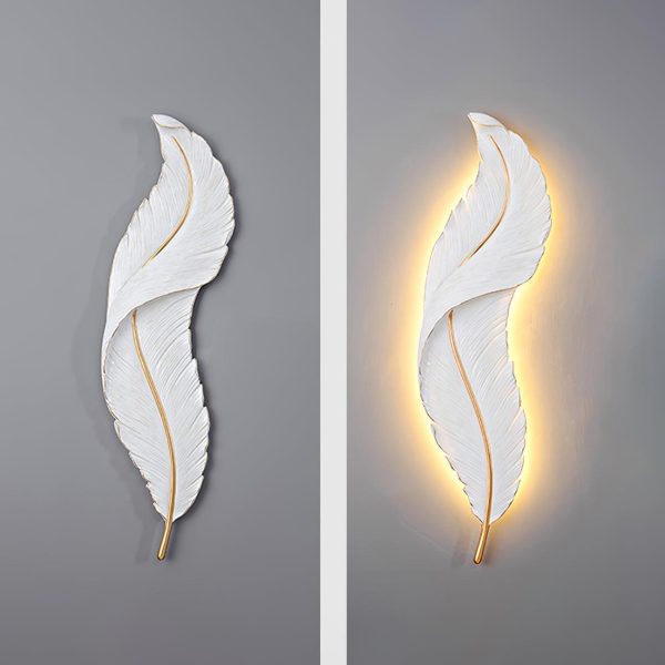 feather wall lamp
