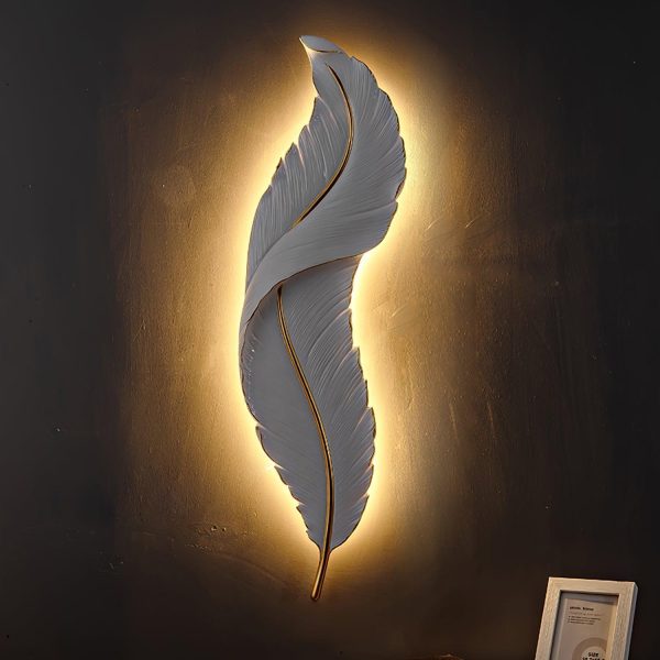 feather wall lamp