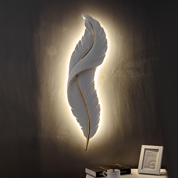 feather wall lamp