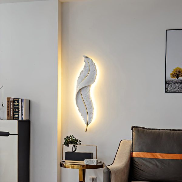feather wall lamp