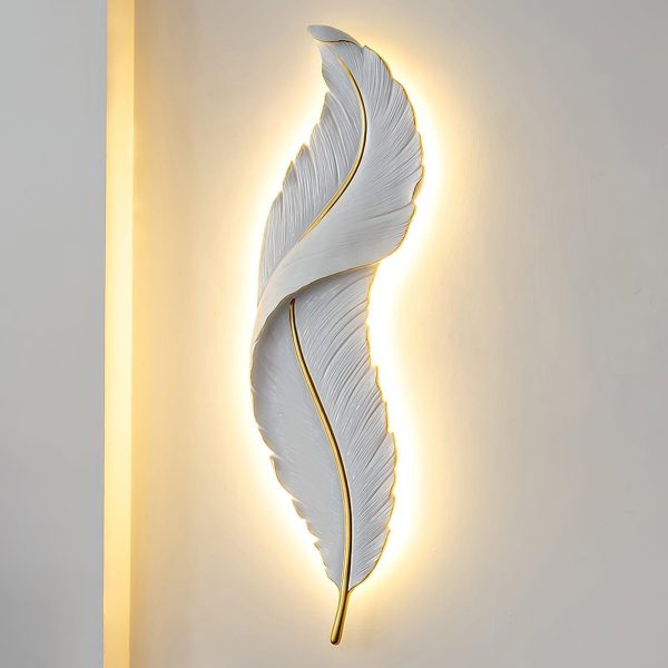 feather wall lamp