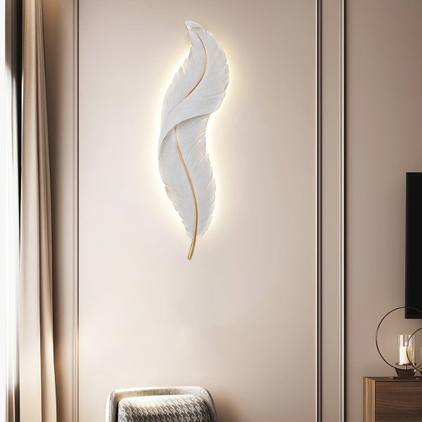 feather wall lamp