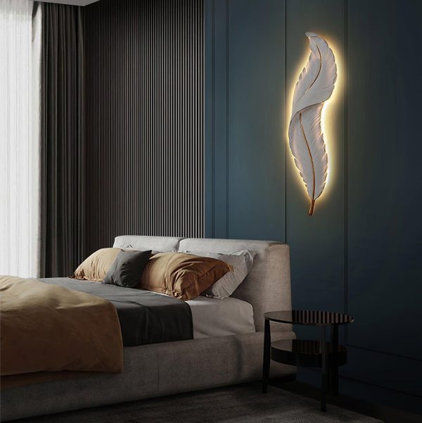 feather wall lamp