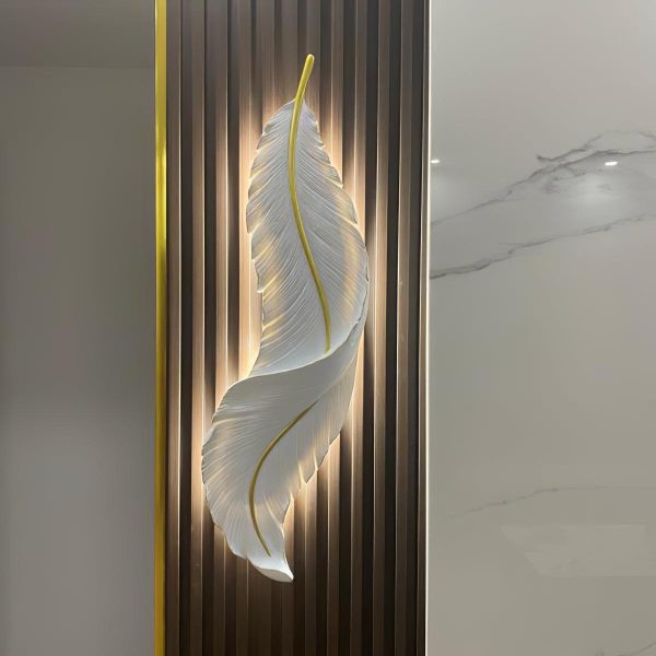 feather wall lamp