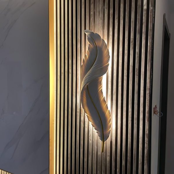 feather wall lamp