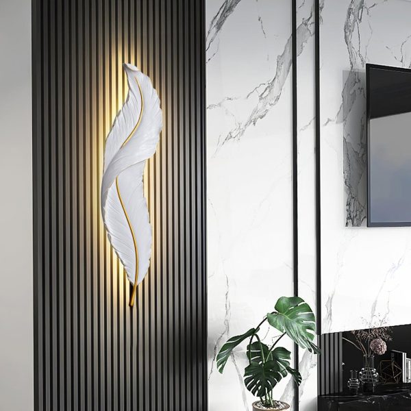 feather wall lamp