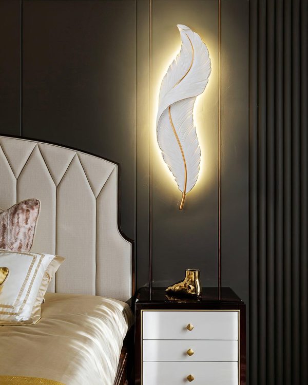 feather wall lamp