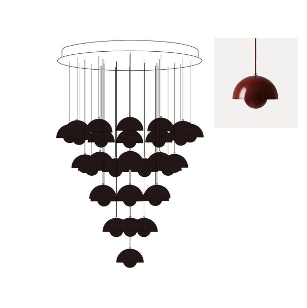 flowerpot combination chandelier