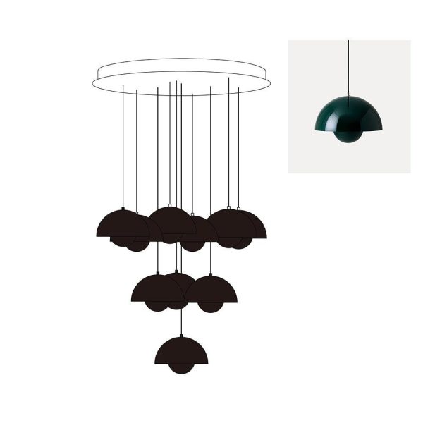 flowerpot combination chandelier