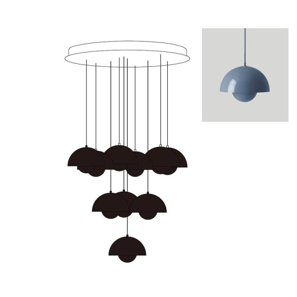 flowerpot combination chandelier
