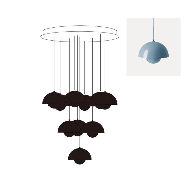 flowerpot combination chandelier