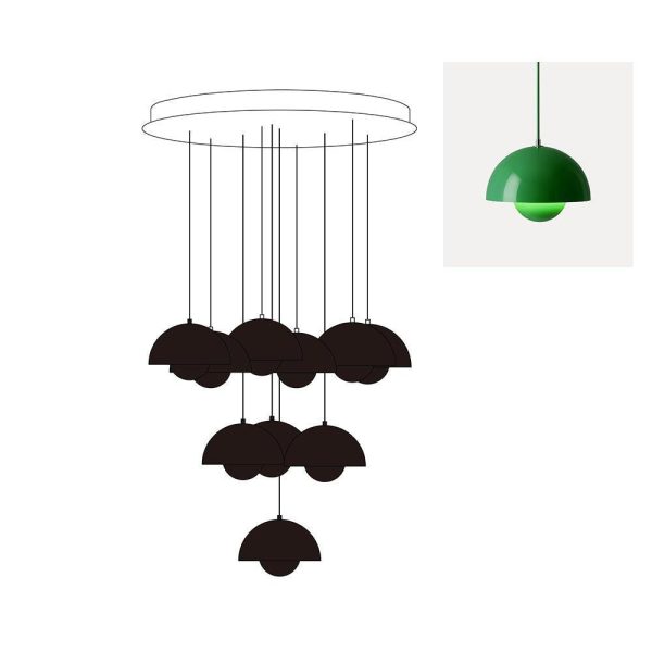 flowerpot combination chandelier