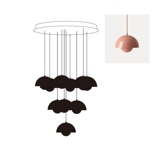 flowerpot combination chandelier