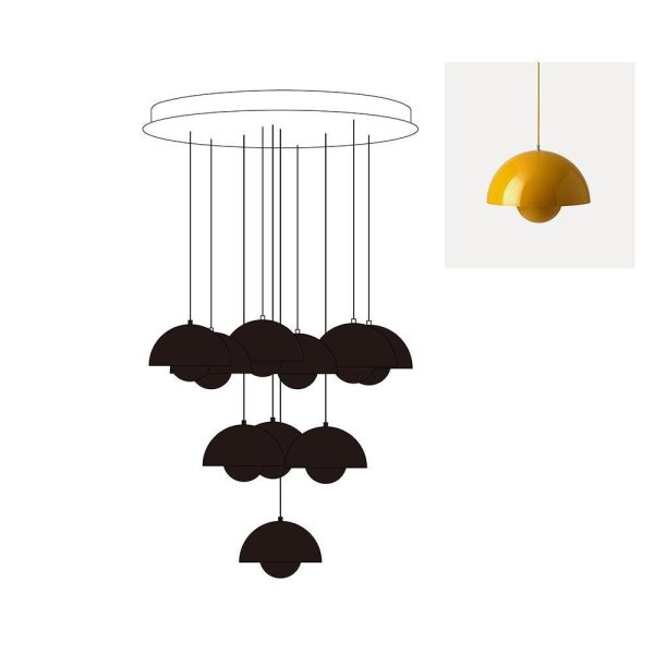 flowerpot combination chandelier