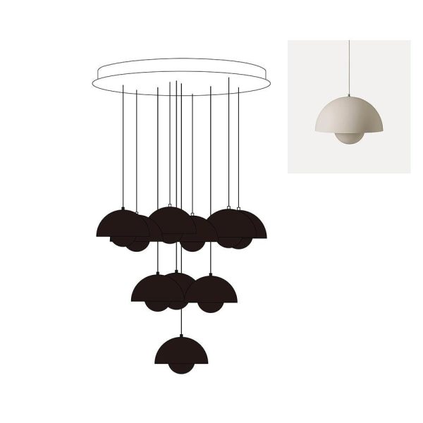 flowerpot combination chandelier