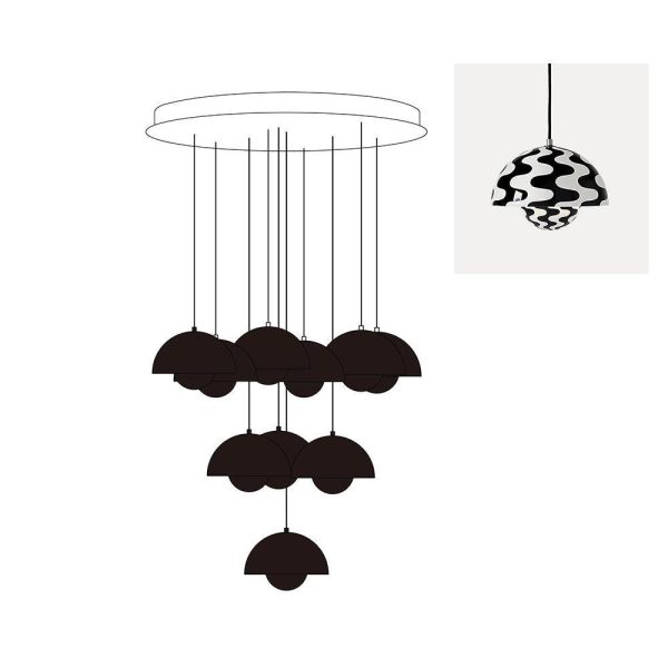 flowerpot combination chandelier