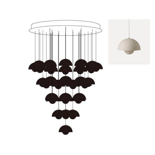 flowerpot combination chandelier