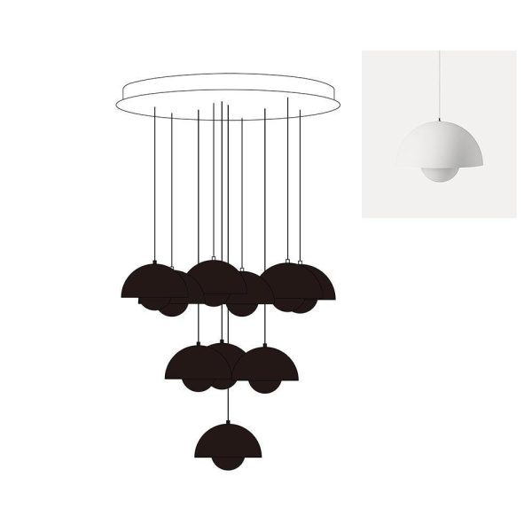flowerpot combination chandelier