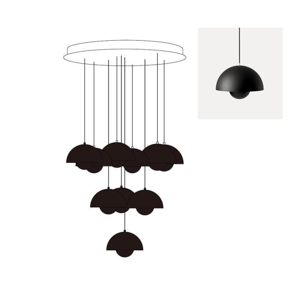 flowerpot combination chandelier