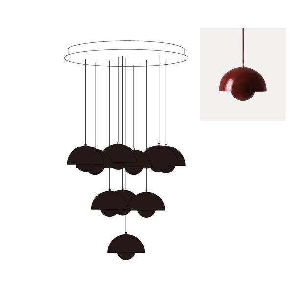 flowerpot combination chandelier
