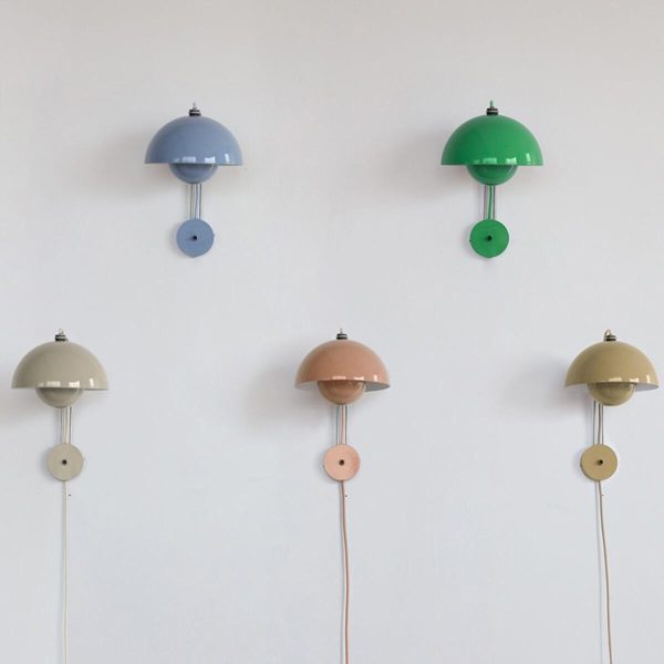flowerpot wall lamp