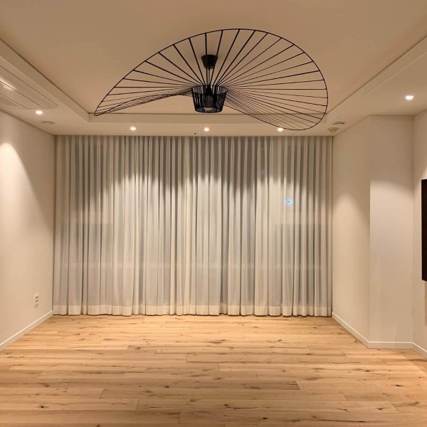french vertigo fiberglass chandelier 54.7″