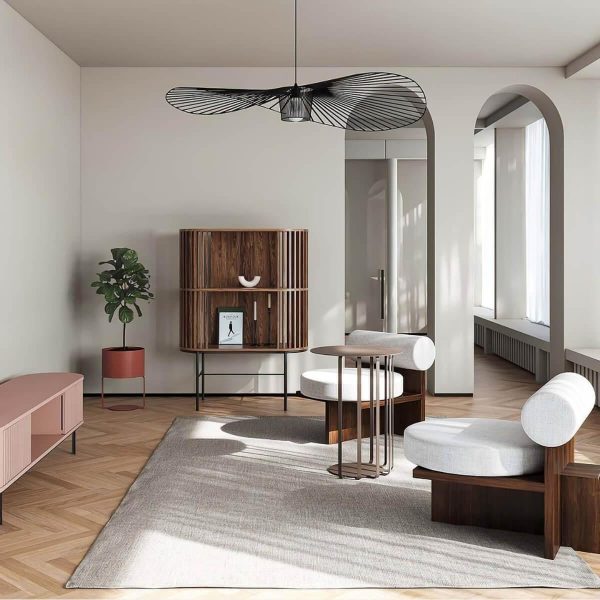 french vertigo fiberglass chandelier 54.7″