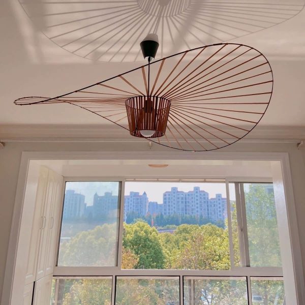 french vertigo fiberglass chandelier 66.5″